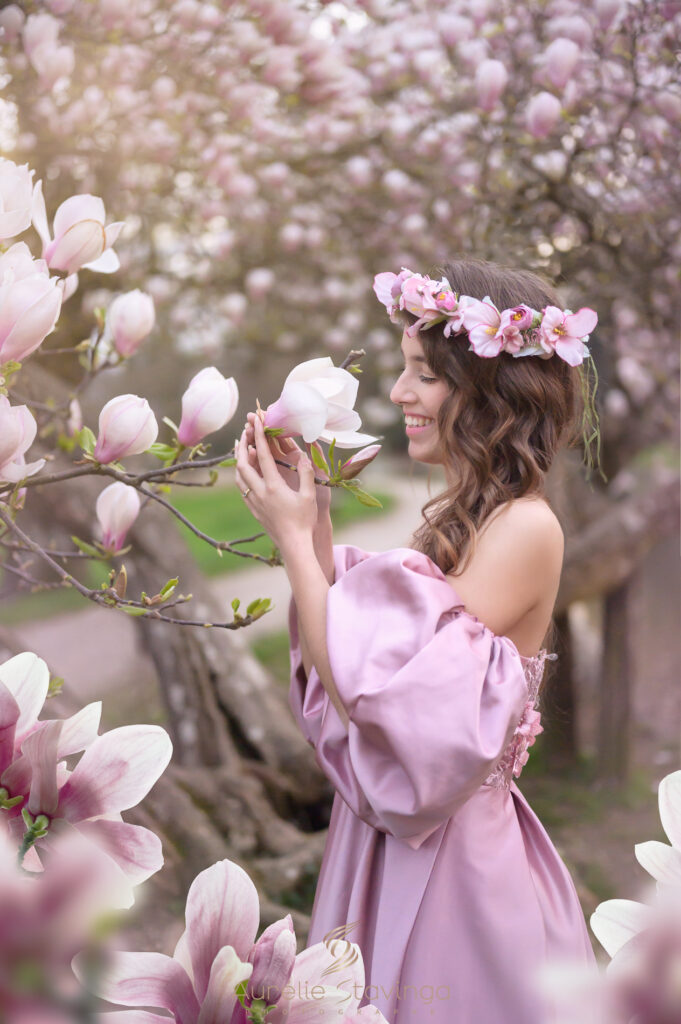 Photographe portrait de femme en studio ou en extérieur près de voiron
